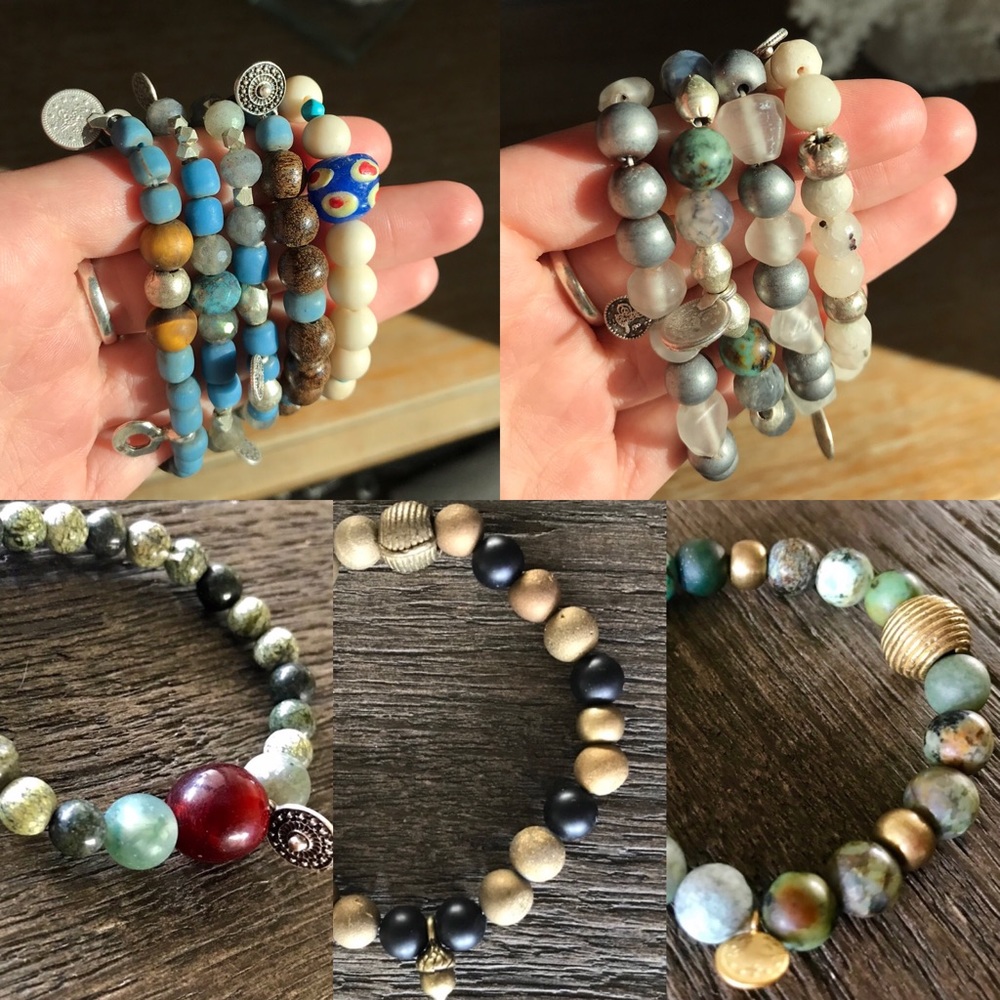 Handcrafted beaded bracelets